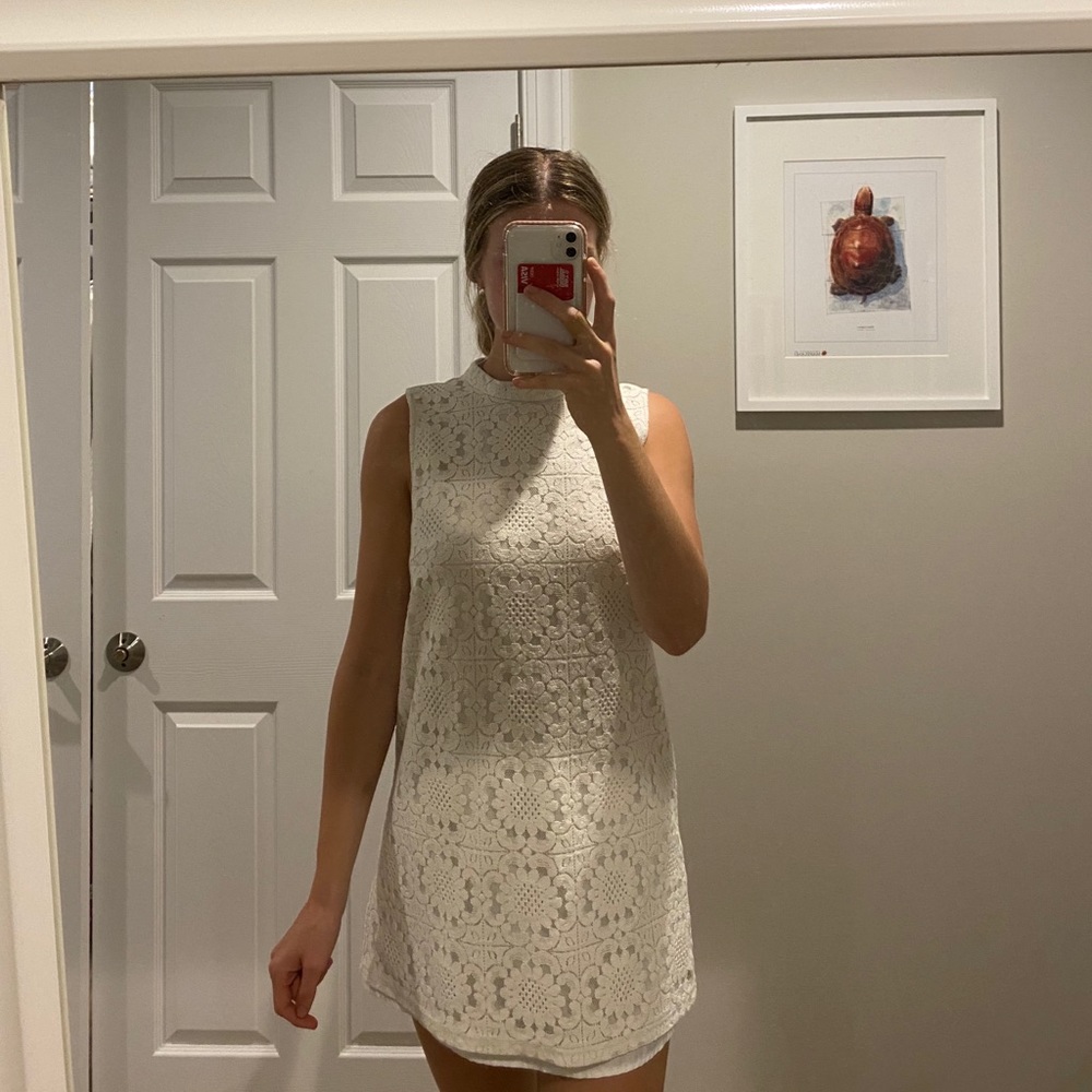 White lace dress